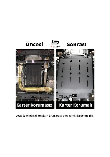 S-dizayn Citroen C. Elysee Çelik Karter Muhafaza Koruma 2013 Üzeri A+ Kalite