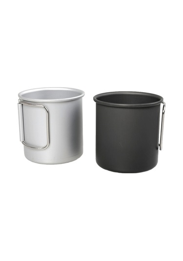 Sones Hk280 300ml Açık Kamp Katlanır Su Bardağı Taşınabilir Alüminyum Alaşımlı Bardak, Renk: Gümüş Çok Renkli