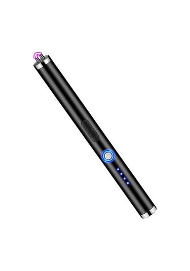 Siyah Elektrikli Ateşleyici Uygun Rüzgar Geçirmez Alüminyum Alaşımlı Kamp Gaz Sobası Alevsiz Dış Mekan Malzemeleri Siyah