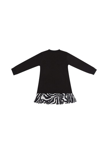 Denokids Mshb&g Zebra Kalpli Kız Çocuk Elbise Renkli Çok Renkli