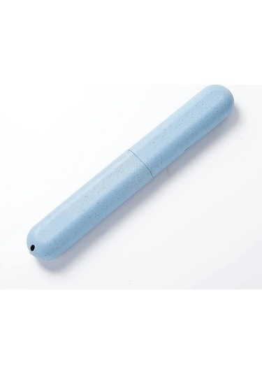 Hightower Seyahat Diş Fırçası Kılıfı - Dayanıklı Plastik, Kompakt Mavi, Taşınabilir Diş Fırçası Saklama Mavi