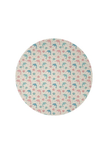 Dolphin Desenli 47 İnç Yuvarlak Polar Battaniye, Yumuşak, Hafif, Yetişkin & Çocuk-a14 Dolphin Shell Dot