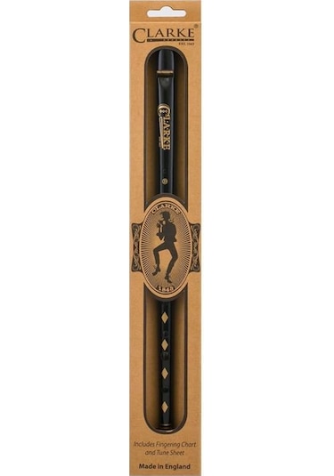 Clarke Original Siyah İrlanda Flütü -Tinwhistle C