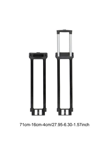 Homyl Seyahat Bagaj Çekme Çubuğu Arabası Çantası 60cmx16cmx4cm Siyah