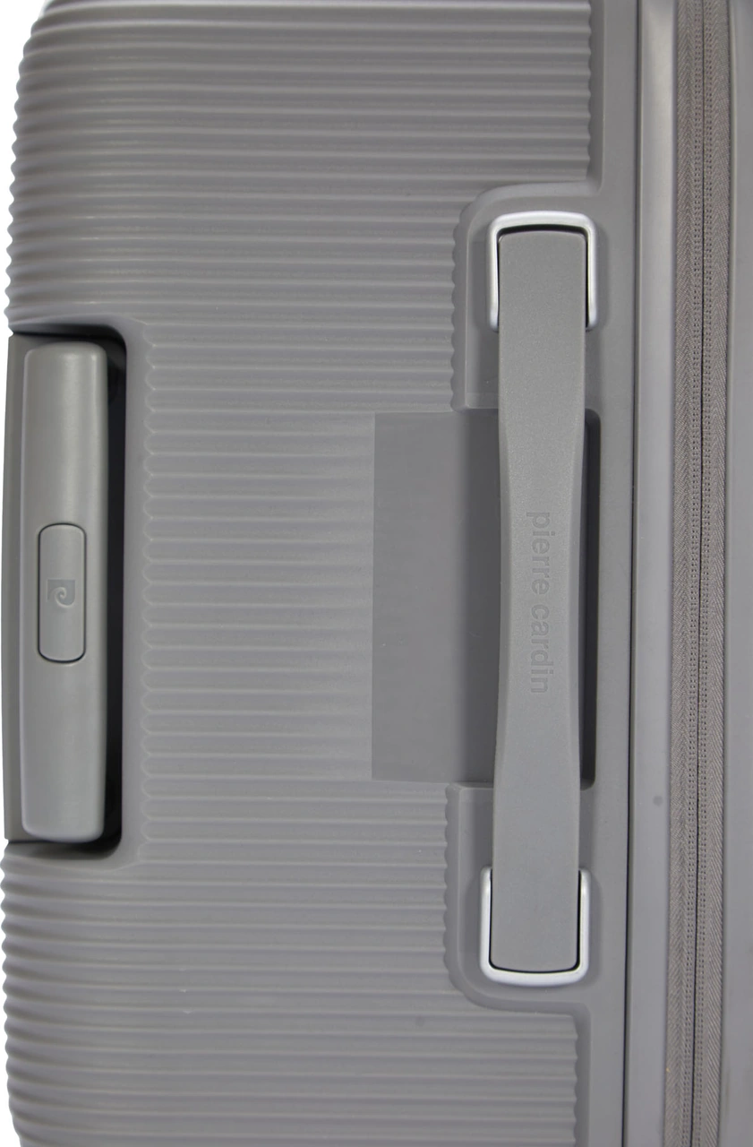 Pierre Cardin Orta Ve Kabin Boy 2'li Set %100 Polipropilen Valiz Gri 04pc7080 Gri