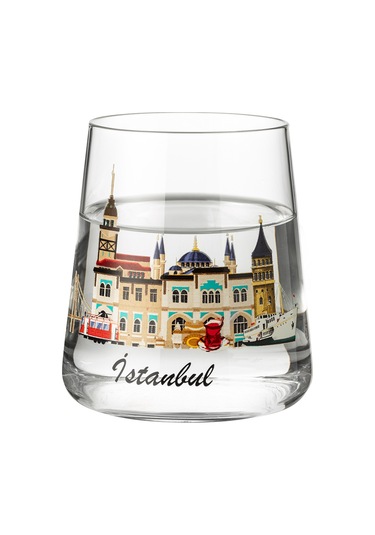 Madame Coco İstanbul City 2'li Su Bardağı Seti - Şeffaf 8684427278451 Çok Renkli