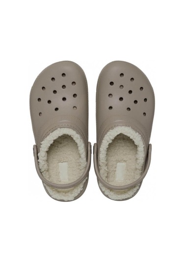 Crocs Classic Lined Clog T Çocuk Terlik - Sütlü Kahve Sütlü Kahve