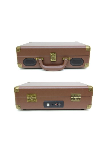 Pikap Çantalı Önden Hoparlörlü Kahverengi Bluetooth Hoparlör Plakçalar C0453