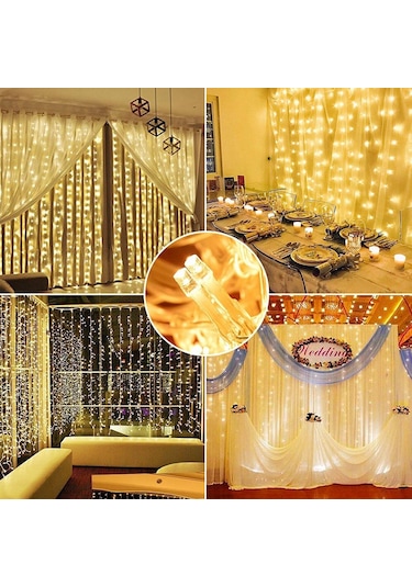 2 x 2 Metre 320 Led 8 Fonskiyonlu Dekoratif Led Günışığı Perde