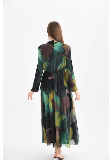 Ftz Women Kadın Likra Tül Takım Yeşil-yeşil Yeşil