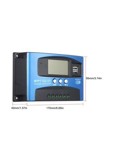 Tongxida 12v/24v Otomatik Uyumlu 50a Mppt Güneş Enerji Kontrolörü - Akü Şarj Cihazı