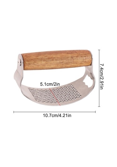 Wondernest Sarımsak Sarımsak Rocker, Rocker Paslanmaz Jialan Çelik Basın Ax Gümüş