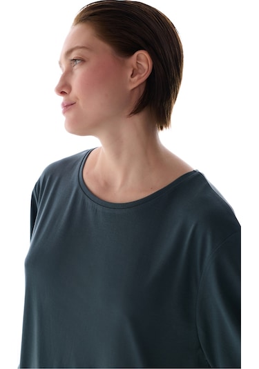 Penti Gri Bisiklet Yaka Oversize Modal T-Shirt