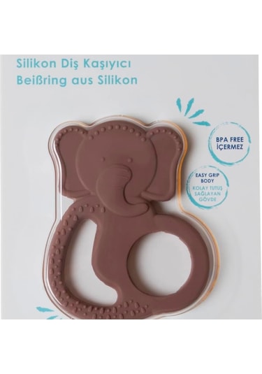 Babyjem Silikon Fil Dişlik 808 Mocca Mocca Çok Renkli