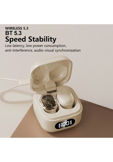 Singree Kablosuz Görünmez Kulaklık - Bt 5.3, 8 Saat Çalışma, Gürültü Önleme, Uyku Ve İş İçin Hafif Tasarım