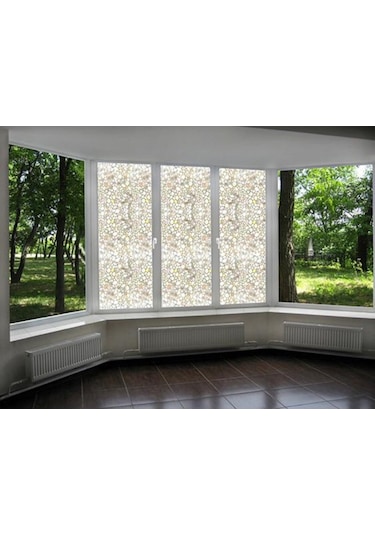 Statik Desenli Cam Folyosu Buzlu Cam Folyo Cam Filmi 3 D. (431377520)