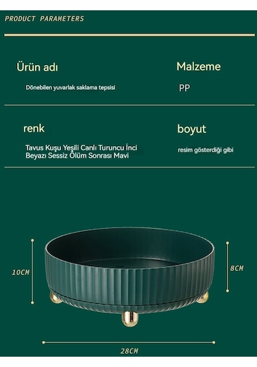 Yystore Yaratıcı Dönen Depolama Rafı