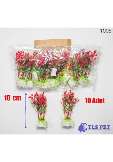 Tls 10'lu Yapay Akvaryum Bitkisi Dekoru 1005 10 Cm