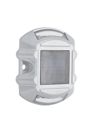 Yaozixa Alüminyum Gövde Güneş Enerjili Yol Tırnak Lambası - Ip68 Su Geçirmez, 12 Led Işık, Otomatik Açma/kapama, 10 Ton Basınç Dayanımı