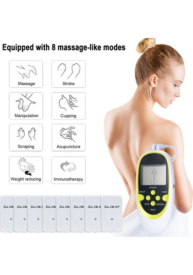 Artfulabode Renkli Modlu Masaj Aleti, Yorgunluğa Ve Ağrıya Terapi, Ems Elektrikli Çözüm, Çift Kanallı 8-15 Tj Çok Renkli