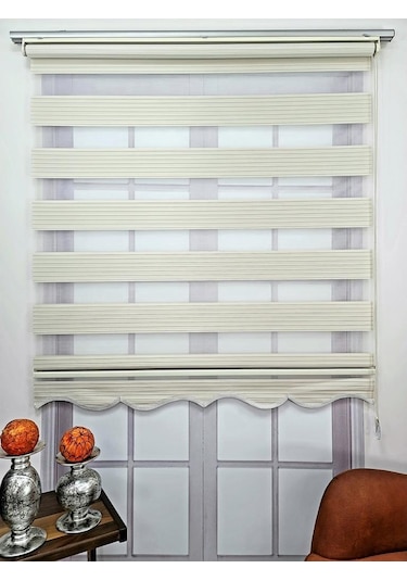 Bbb Pliseli Stor Zebra Perde Sert Plastik Kasalı