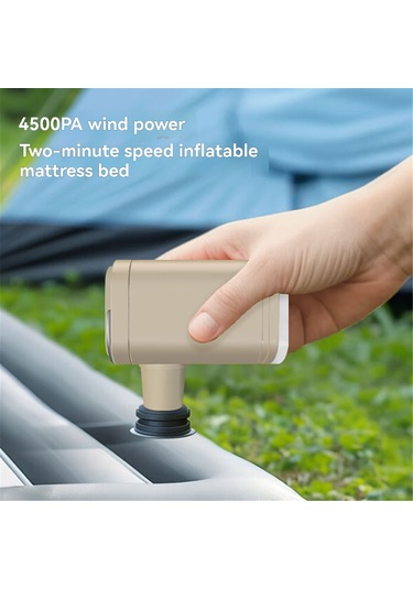 Mufunye 3'lü Fonksiyonlu Hava Pompa: Şişirme, Emme Ve Kamp Lambası - Taşınabilir 25w Abs Matras Futbol Topu Şişirici