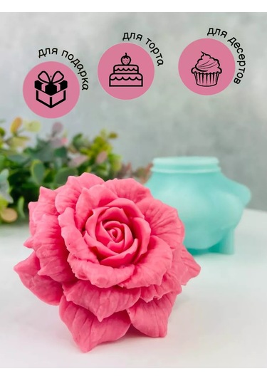 K3dp Çikolata Ve Sabun İçin Silikon Kalıp Gül Çiçeği 120 196477607 Diğer