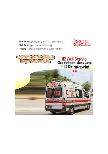 Safetypro Hemlik Heimlich Manevrası Pompası Otomatik Boğulma Lacivert