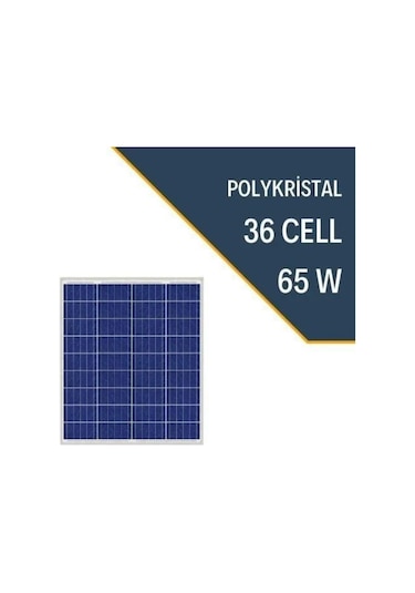 65W POLYKRİSTAL GÜNEŞ PANELİ