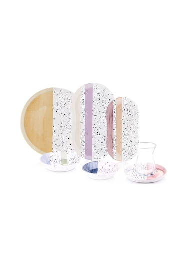 Bambum Lara - 26 Parça Porselen Kahvaltı Takımı Rafael Diğer