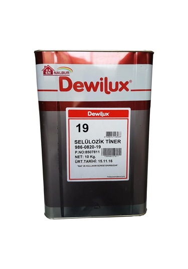 Mey İthalat Dewilüx Selülozik Tiner 10 Kg 12 Litre