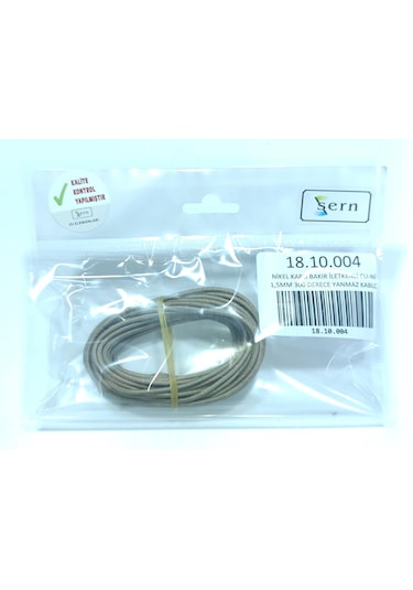 1,5mm² Cu-nı Yüksek Isıya Dayanıklı Kablo Nikel Kaplı Bakır İletken 300 C Avrupa Menşeli