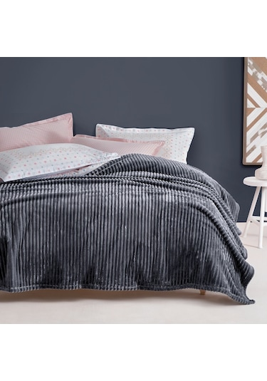 Yataş Bedding Holly Wellsoft Çift Kişilik Battaniye Antrasit