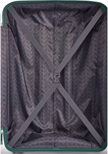 Benetton 3'lü Set Büyük Orta Ve Kabin Boy %100 Polipropilen Valiz 14bnt8001 Yeşil