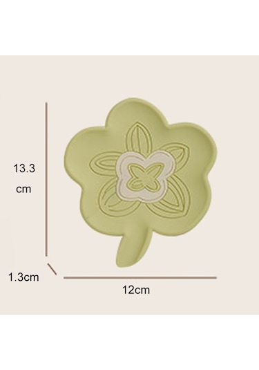 Banyo İnfüzyonlu Silikon Sabunluk Ev Tipi Kaymaz Sabun Drenaj Tutucu Yeşil