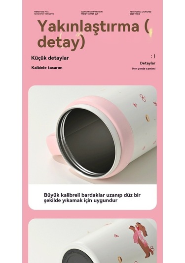 Pazly Yavru Termos Saman Mavi Mavi Mac Kedi Jian Fincan Fan Büyük Ls Mavi