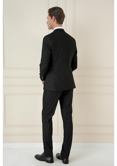 Efor Tk 910 Slim Fit Siyah Spor Takım Elbise Siyah