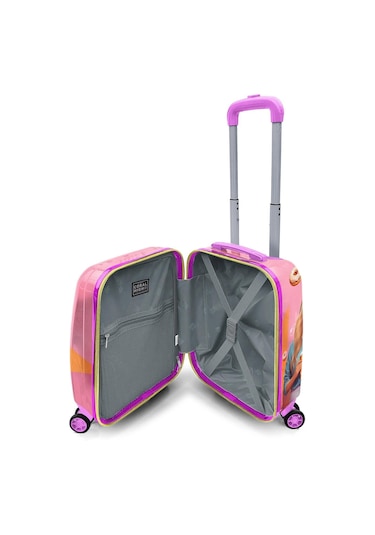 Coral High İki Kız Baskılı Kız Çocuk Pembe Çocuk Valizi - 16790 Çok Renkli