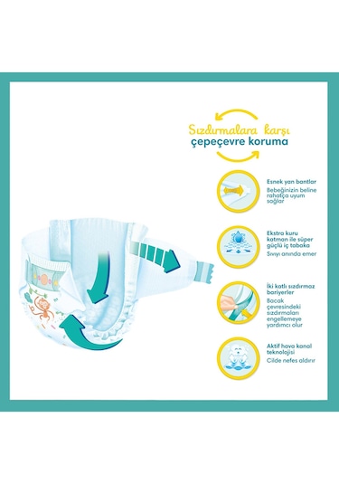 Prima Aktif Bebek 4 Beden Maxi Bebek Bezi 2 Aylık Fırsat Paketi 272 Adet 2'li