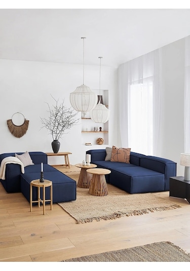 Nex 4 Modül Modüler L Köşe Koltuk Takımı Lacivert Nex 4 Modül Modüler L Köşe Koltuk Takımı Lacivert