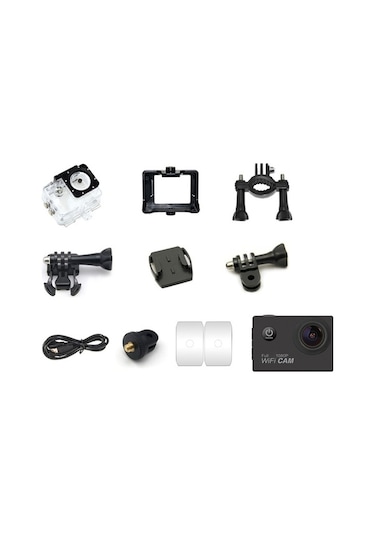 Besthome1 Siyah 1080p Mini Spor Kamera - 50m Su Geçirmez, 140 Geniş Açı Lensli, Dış Etkinlikler İçin Video Kaydedici Siyah Siyah