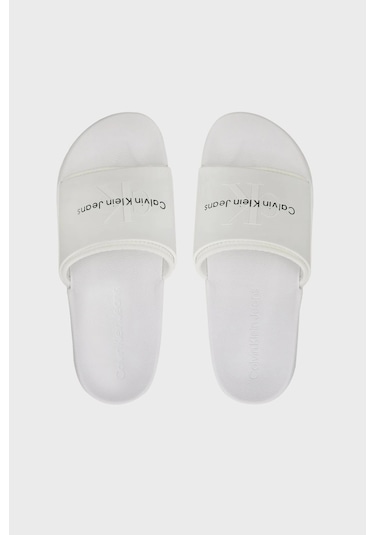 Calvin Klein Erkek Terlik YM0YM00361 YBR BEYAZ Beyaz