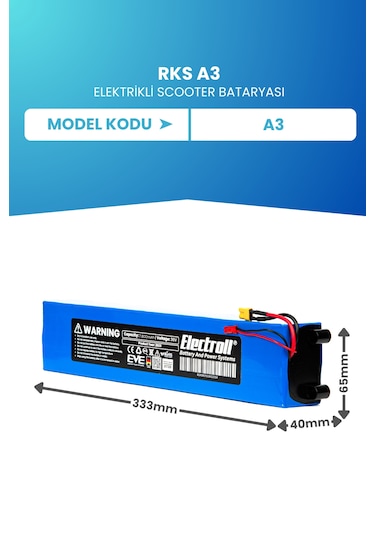 Rks A3 Uyumlu Batarya 36v 7.800mah Elektrikli Scooter Bataryası