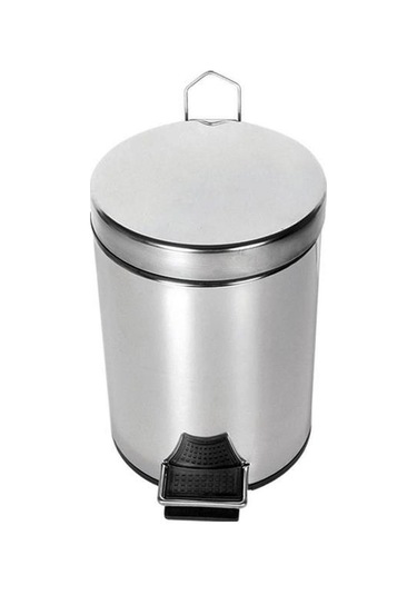 Omnisoft PLX3700-312 Pedallı Paslanmaz Çöp Kovası 12 L Krom