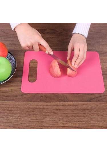 Mavi Mutfak Doğrama Kaymaz Kesme Bloğu Düz Renk Pişirme Plaka Tahtası Aracı