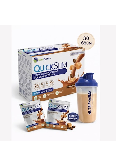 Whey Proteinli Öğün Yerine Geçen Diyet Shake Karamel Latte 30 Saşe + Shaker