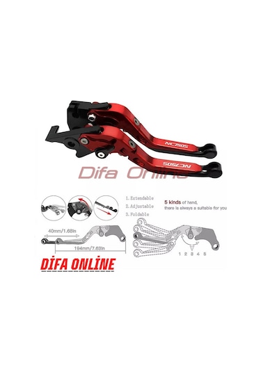 CF250NK MANET CNC KATLANİR VE UZAR 2014-2020 MODELLER İÇİN SİYAH