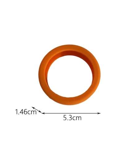 Homyl 8 Adet Bagaj Tekerlekleri Kapakları 2.09 '' Çap Turuncu Turuncu