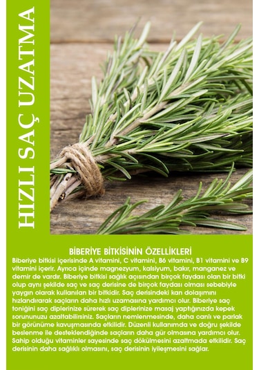 Beuz Hızlı ve Sağlıklı Saç Uzatma Etkili Biberiye Saç Toniği 200 ML