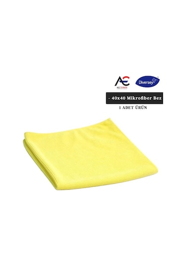 Diversey Solare Microjet Mikrofiber Temizlik Bezi Sarı 40 x 40 CM